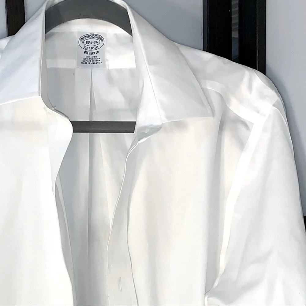 Brooks Brothers Classic Non-Iron French Cuff Dress Shirt - Picture 1 of 9